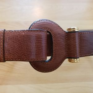 Salvatore Ferragamo エナメル レザーベルト オレンジ SALVATORE FERRAGAMO(サルヴァトーレフェラガモ)オレンジレッド